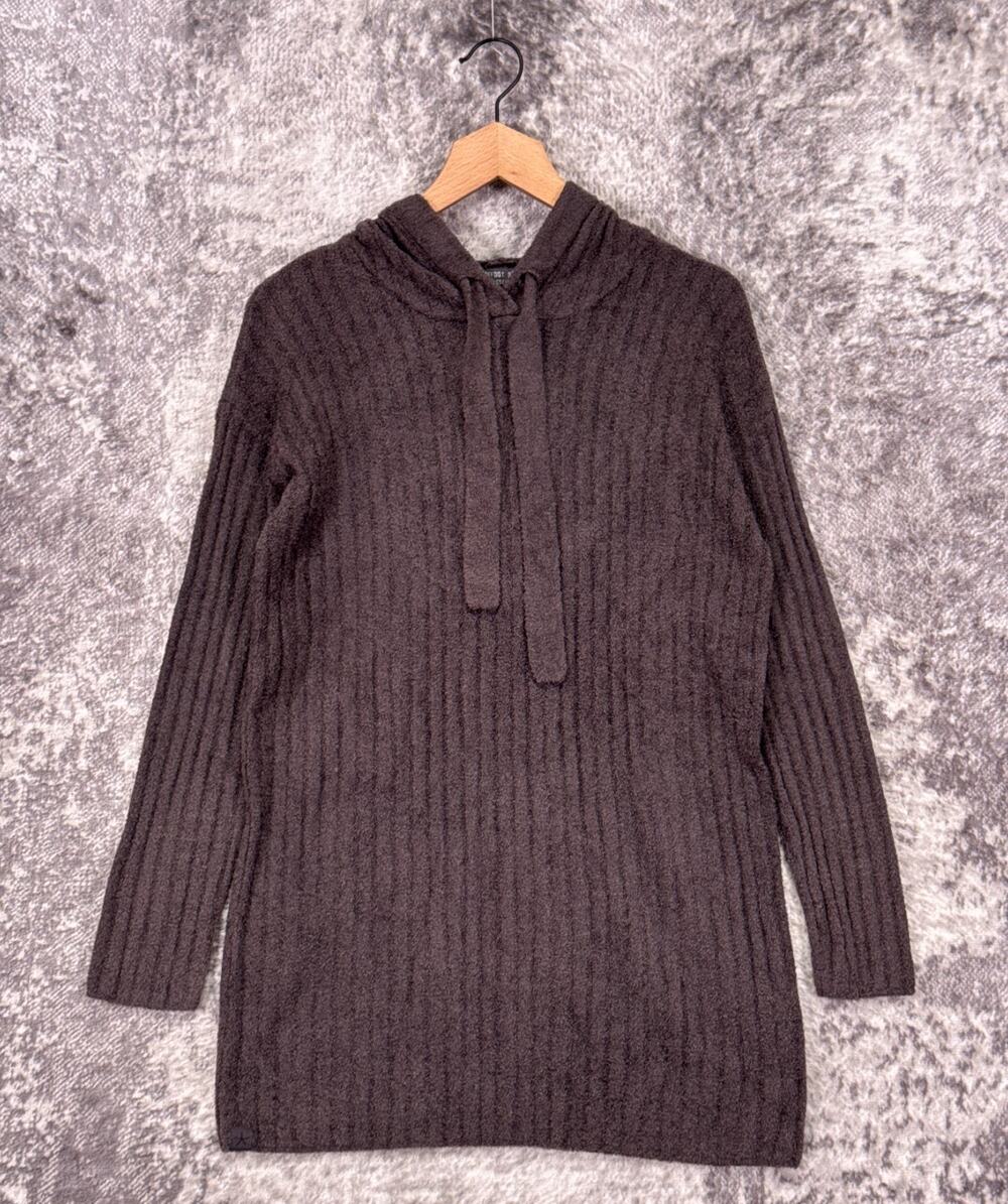 Barefoot Dreams Hoodie Small Womens Cozychic Lite Hooded Ribbed Long Tunic